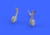 Eduard 672138 Spitfire Mk. IX legs BRONZE w/ 4 spoke wheels, pattern EDUARD 1/72